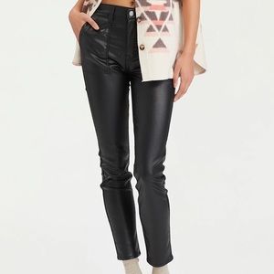 Sanctuary brand black coated jean